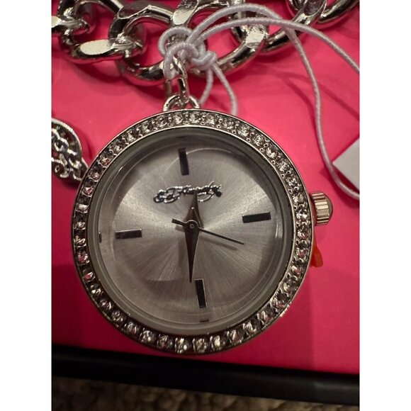 NWT Ed Hardy Silver Charm Watch Bracelet - Picture 3 of 5